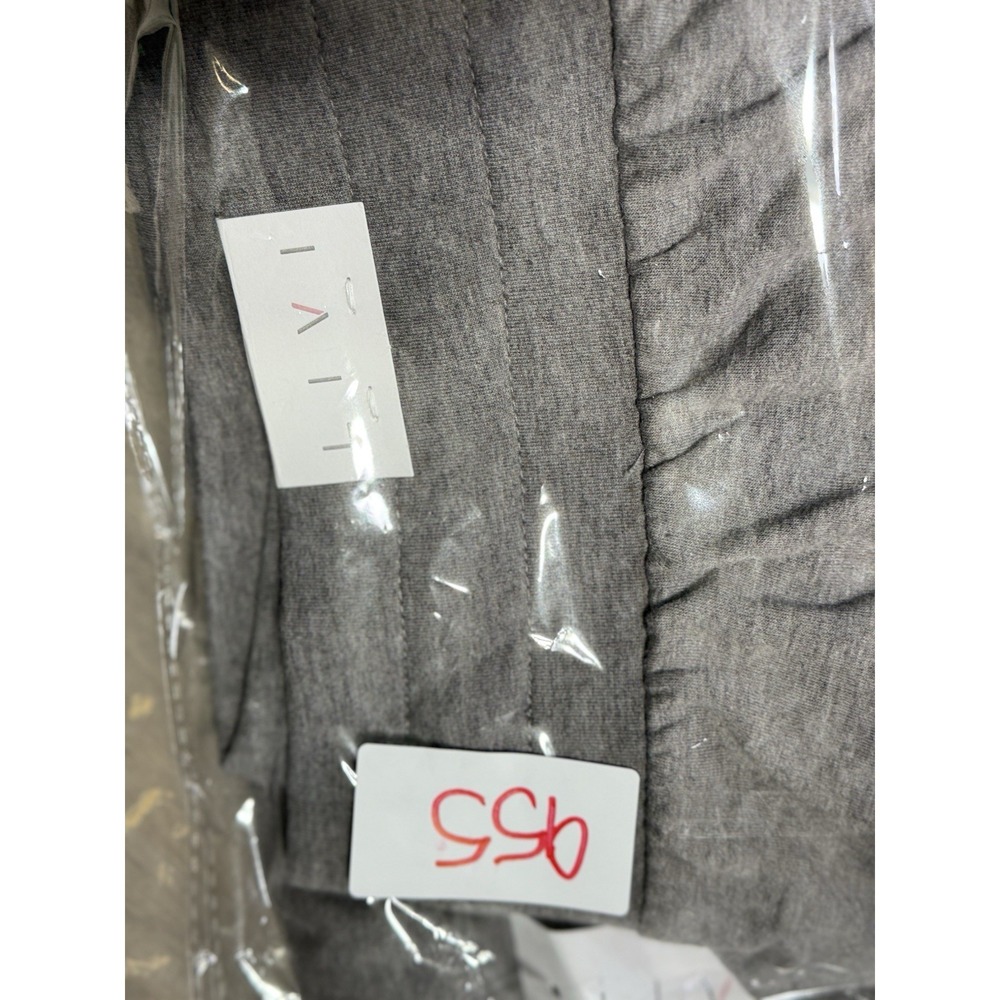 Lane Bryant LIVI Active French Terry Capri Jogger 18/20 Gray Elastic Waist NEW - Picture 9 of 9